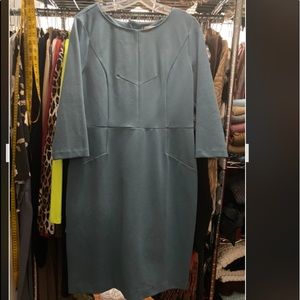 Sicily, 8/10 Sheath Dress, Ponte Knit,Blue, Size based on measurements, NWT